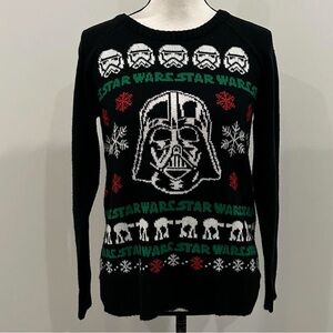 Star Wars Black Sweater with Green and White Accents